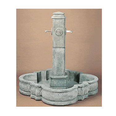 Portofino Cast Stone Outdoor Garden Fountain With Spout Fountain Tuscan